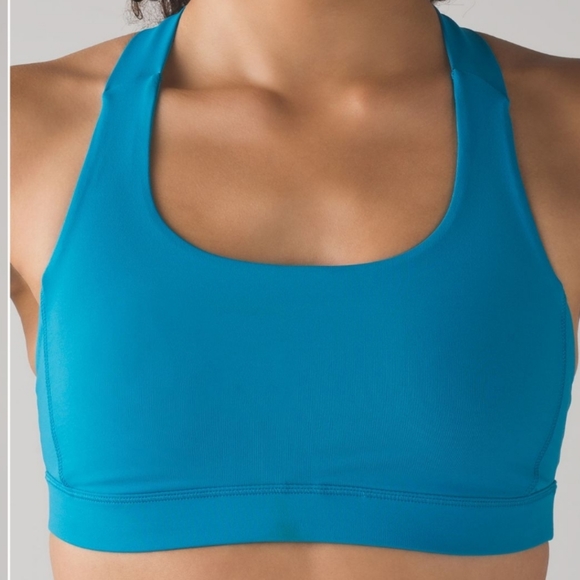Lululemon Fast Lane Bra Size 8 Indian Ocean - Picture 4 of 10